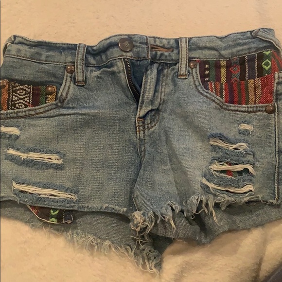 Free people Jean shorts size 24 - Picture 1 of 2
